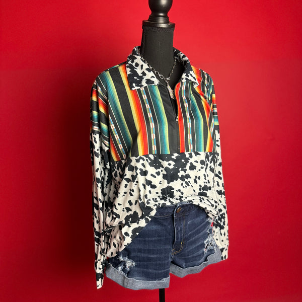 Cowprint Light Pullover (XL)