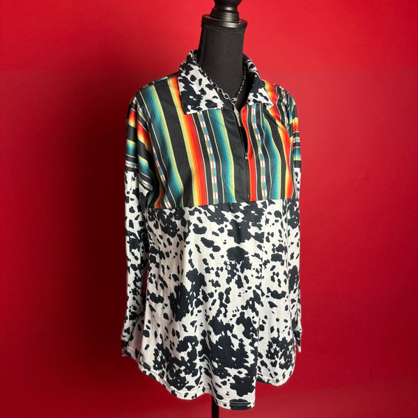 Cowprint Light Pullover (XL)