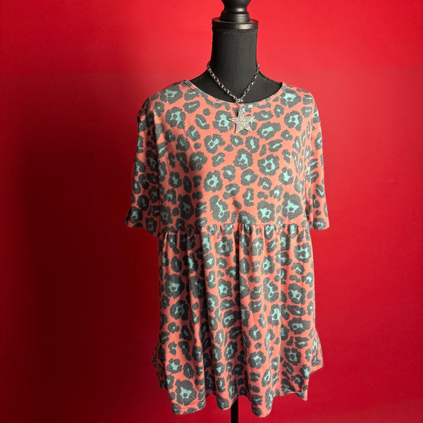 Peach Babydoll Top (XL)