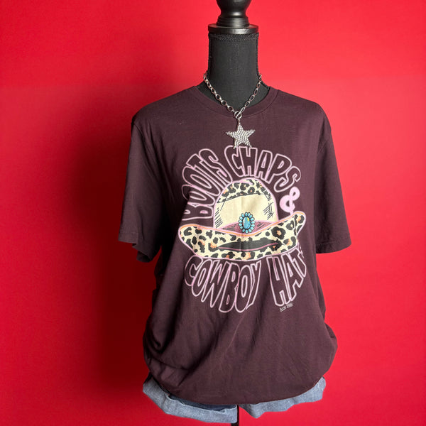 Purple/Leopard Tee (XL)