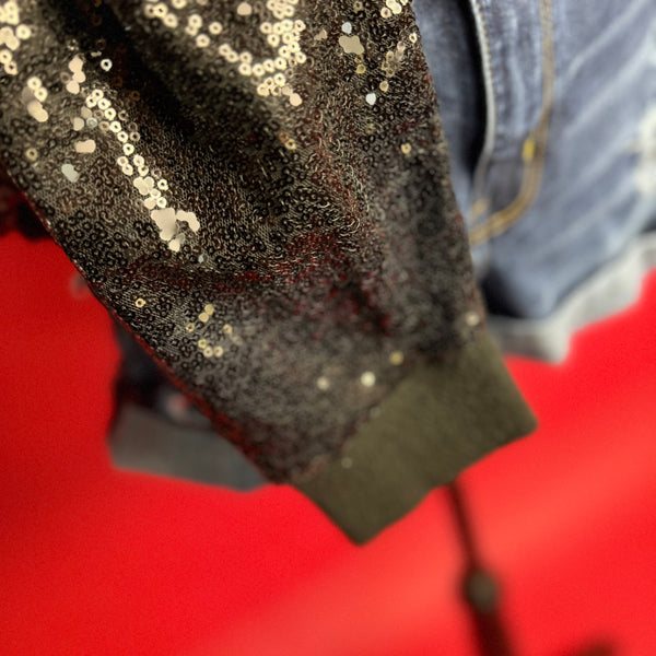 Noir Sequin Top (XL)
