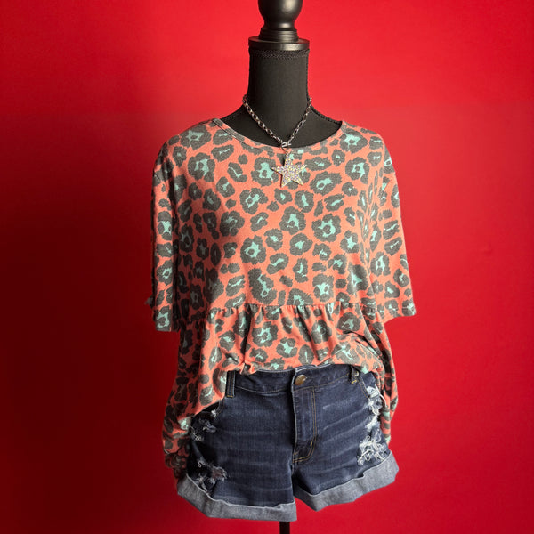 Peach Babydoll Top (XL)