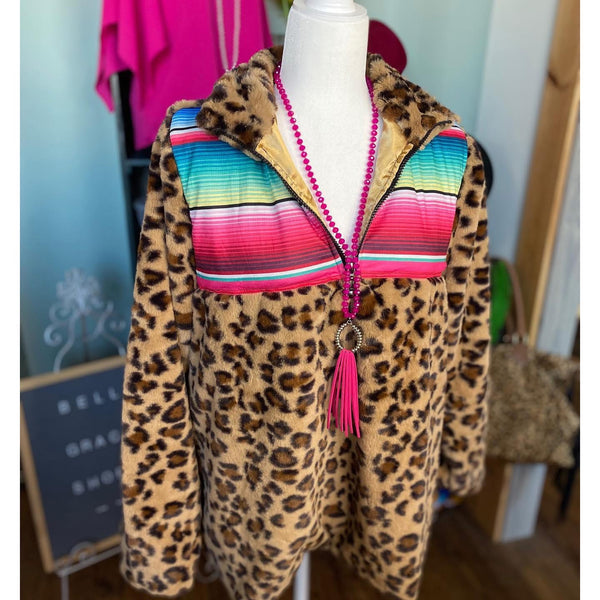 Leopard Pullover (XL)