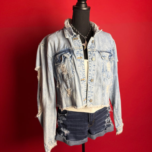 Cropped Jean Jacket (XL)