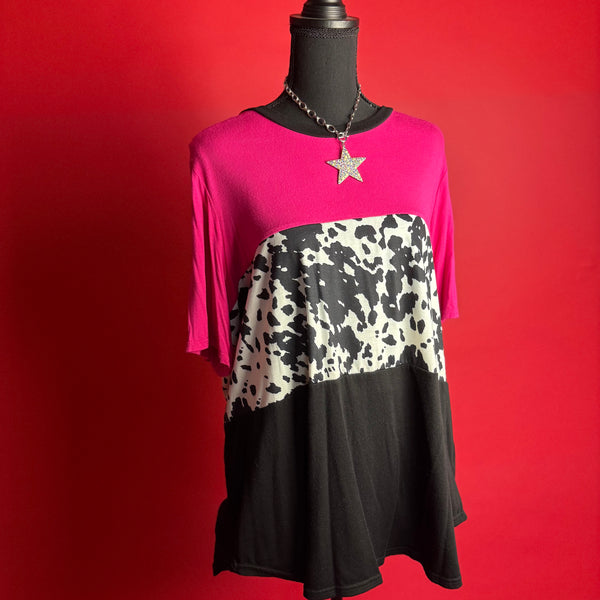 Pink Colorblock Top (XL)