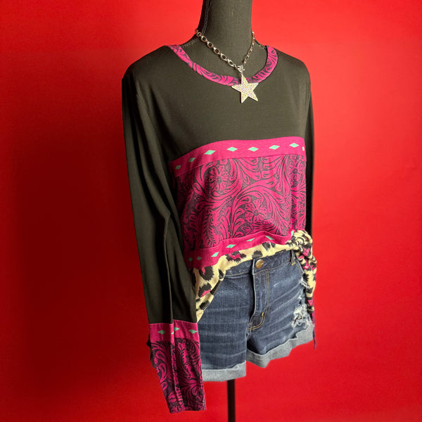 Crazy Train Magenta Top (XL)