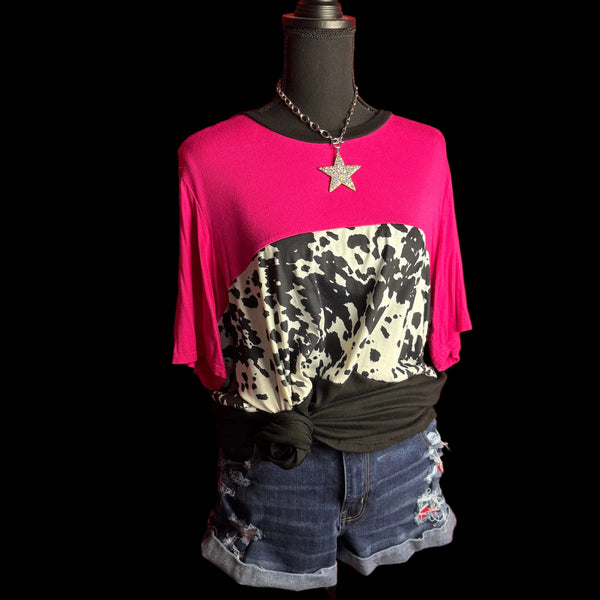 Pink Colorblock Top (XL)
