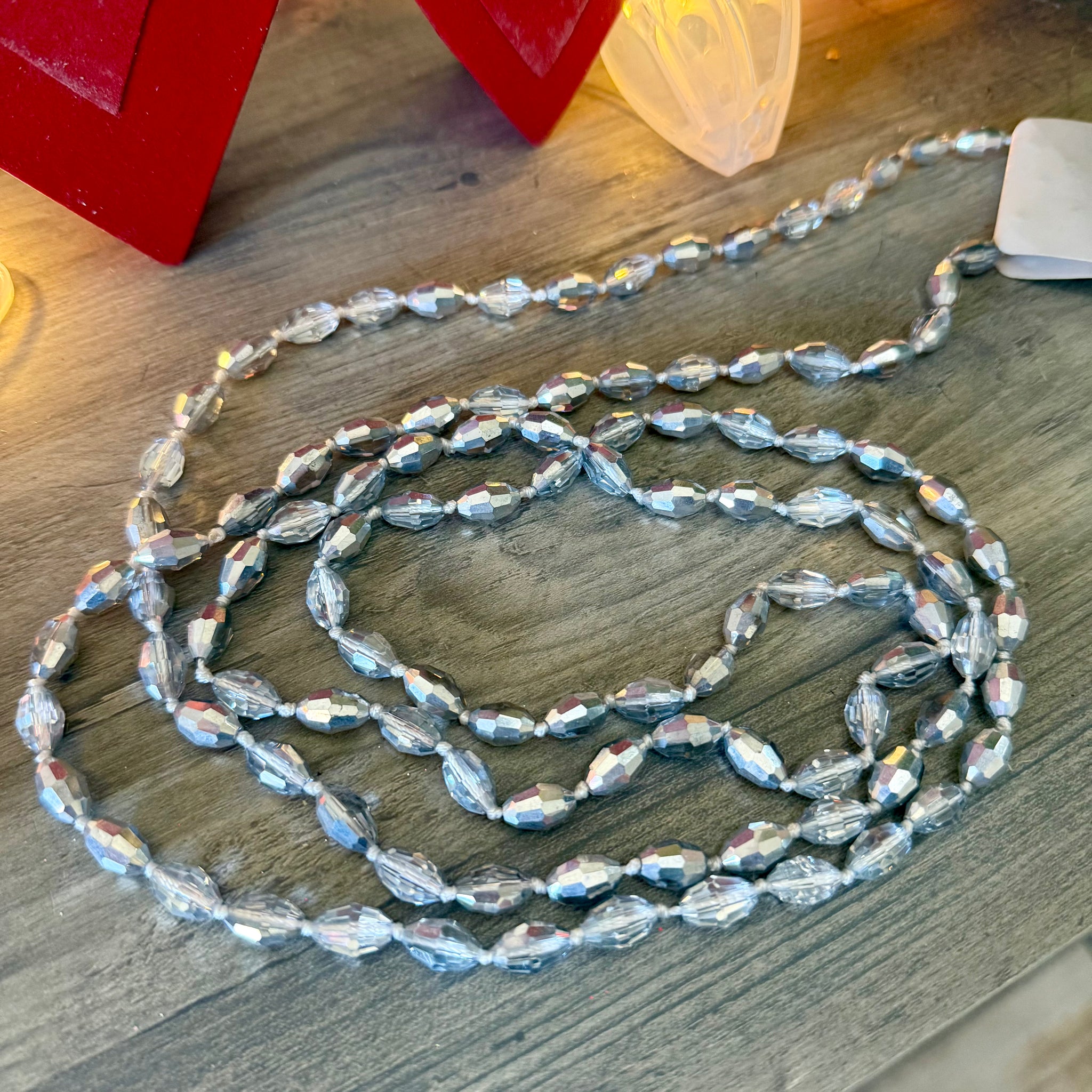 Silver Beaded Necklace