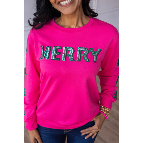 Pink Merry Pullover Sweater